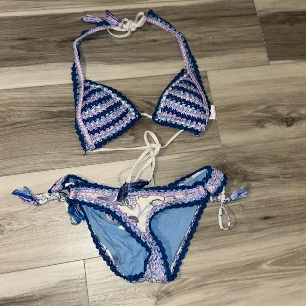 Becca Crochet 2 Piece Swimsuit